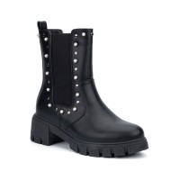 Olivia Miller Women’s Samantha Studded Ankle Chelsea Boots, Black, 10M