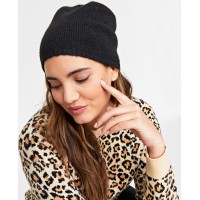 On 34th Women’s Slouchy Solid Beanie, Black