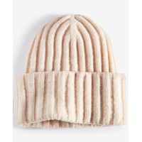 On 34th Women’s Wide-Ribbed Solid Beanie,Oat