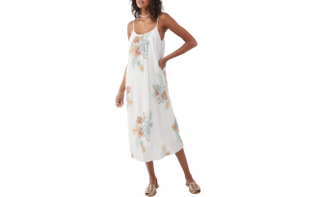 O’NEILL Womens Junia Midi Dress, Winter White, XL