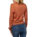 O’Neill Womens Wrap it Up Long Sleeve Wrap Sweater, Rustcopper/XL