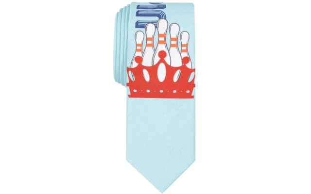  Men’s King Pin Skinny Tie (Navy)