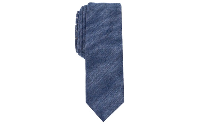  Men’s Level Up Skinny Tie (Navy)