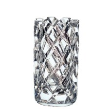 Orrefors Sofiero Cylinder Vase, 8″H x 4″D