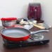  Herscher 12 Inch Frying Pan in Translucent Red