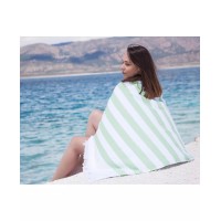 OZAN PREMIUM HOME Mediterranean Pestemal Beach Towel, Green