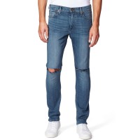 Paige Mens Lennox Ripped Slim Fit Jeans, 34 Reg