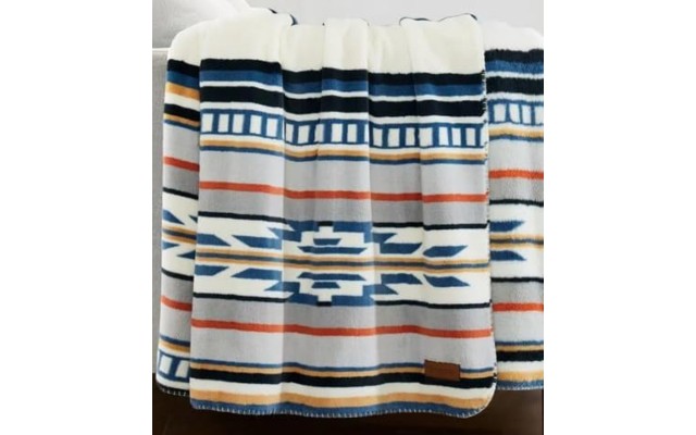  Ultra Soft Plush Throw  -Saltillo Stripe
