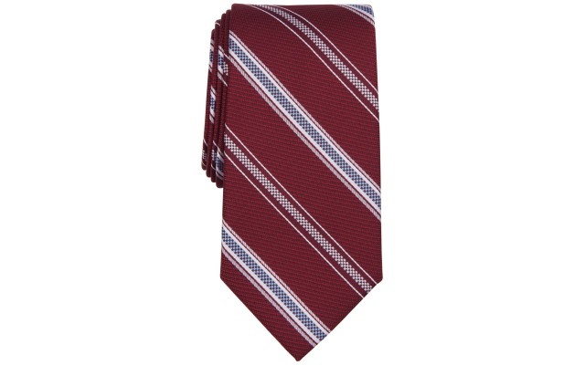  Men’s Calvor Stripe Tie – Red