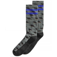 Perry Ellis Men’s Casletic Printed Socks (Black, 7-12)