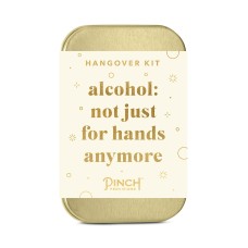 Pinch Provisions Not Just For Hands Anymore Hangover Kit, Includes 6 After-Party Emergency Essential Items, Small Portable Pouch, Ideal Gift for Friends, Ivory, 4 x 2.5