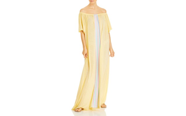  Off-the-Shoulder Beach Cover-Up Caftan