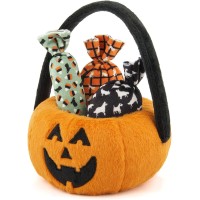 P.l.a.y. Howl-O-Ween Pumpkin Basket Dog Toy, Orange