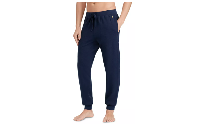  Mens Waffle-Knit Jogger Pants Cruise Navy 2XL
