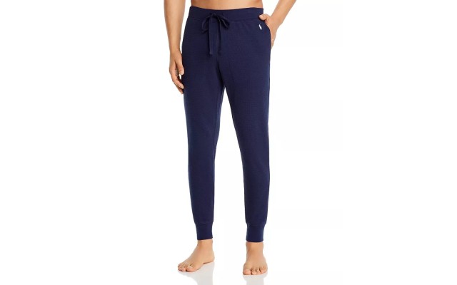 Mens Waffle-Knit Jogger Pants Cruise Navy XL