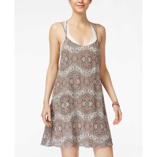 Pretty Rebellious Juniors Printed Shift Dress (Ivory, XXS)