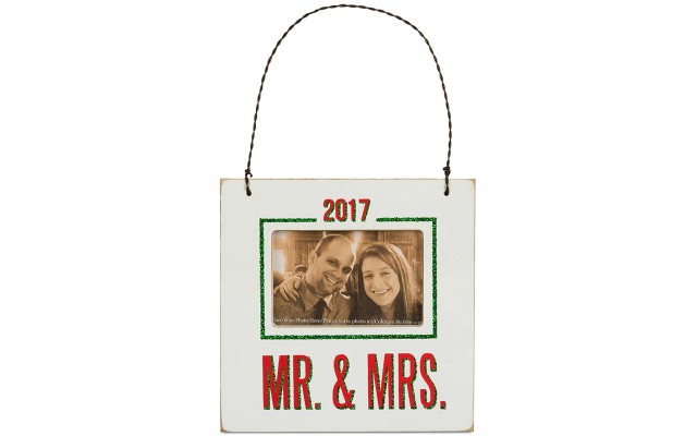  2017 Mr. & Mrs. Mini Hanging Frame Ornament