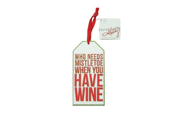  Who Needs Mistletoe Holiday Bottle Tag