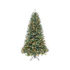 Puleo 7.5′ Pre-Lit Monterey Spruce Tree with 500 Warm White Led Lights, 1527 Tips
