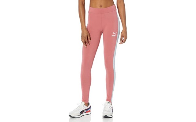  Women’s T7 Archive Full Length Leggings, Mauvewood/XL