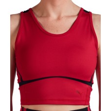 Puma Women’s Train Eversculpt Fitted Cropped Tank Top, Red, Medium