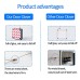 Punch-Free Automatic Sensor Door Closer, Residential Sliding Screen Door Closer, Commercial Multifunctional Door Closer, Auto Door Closer with Steel Drawstring for Bedroom/Storm/Home (1 Pack Black)