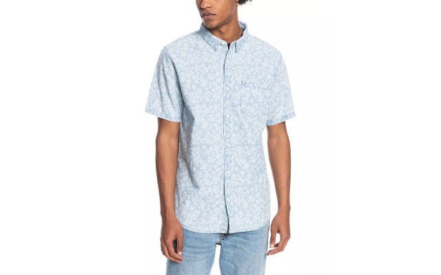  Men’s Axwell Short Sleeve Shirts, Light Blue, Small