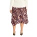  Womens Trendy Plus Size Printed A-Line Skirts, Pink, 0X