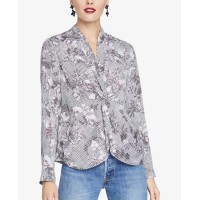 Rachel Roy Twisted Top (Gray, 8)