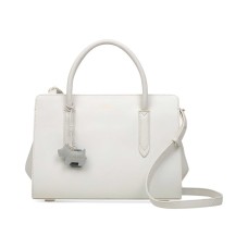 Radley London Liverpool Street Zip-top Chalk Leather Tote