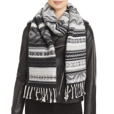 RAG & BONE Annalise Wool & Cashmere Scarf One size, Black