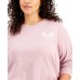  Womens Plus Size Manhattan Tennis Graphic Top, Mauve Shadow, 3X