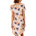  Juniors’ Sunset Drift Printed Dress, Multi, X-Small