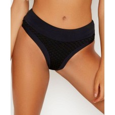 Ris-k Desert Bikini Bottom Women’s Swimsuit, Black, Small