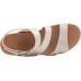  Women’s Adjustable Strap Flat Sandal, Metallic, 9.5