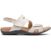  Women’s Adjustable Strap Flat Sandal, Metallic, 9.5