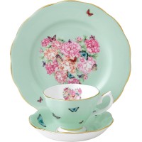 Royal Albert Miranda Kerr For Blessings 3-Piece Set (Teacup, Saucer & Plate 8″), Green