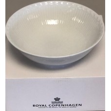 Royal Copenhagen White Fluted Half Lace Cereal Bowl