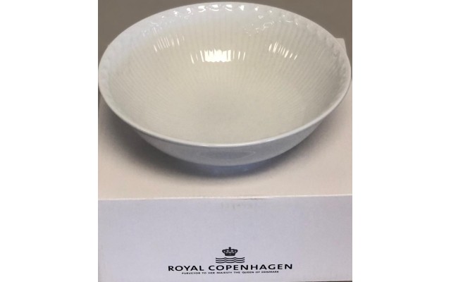  White Fluted Half Lace Cereal Bowl