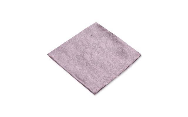  Distinction Men’s Alloa Paisley Silk Pocket Square (Pink)
