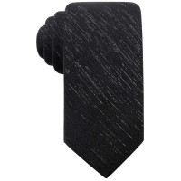 Ryan Seacrest Distinction Men’s Shimmer Chiffon Solid Ties, Black