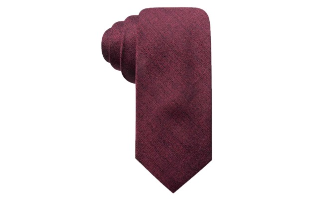  Distinction Men’s Tymon Seasonal Solid Slim Ties, Dark Red
