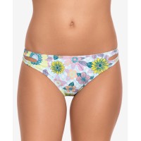 Salt + Cove Printed Cut-Out Hipster Bikini Bottoms, Blue, Large