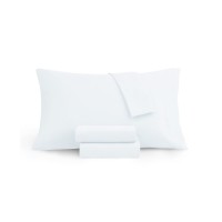 Sanders Lavendar Infused Cotton Sheet Set, Queen Beddings, White