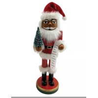 Santa’s Workshop 14″ Santa with Tree List Nutcracker