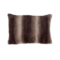 Saro Lifestyle Faux Fur Decorative Pillow, 14″ x 20″, Brown