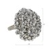  Napkin Ring Holders with Chunky Beads Design, Silver