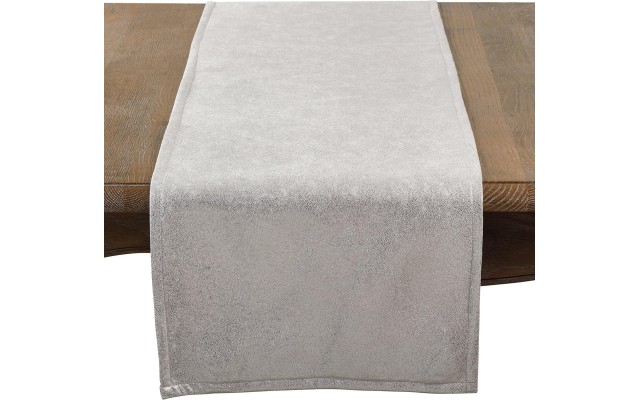  Shimmering Evening Event Table Runner, 15″ x 72″, Silver