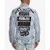  Men’s Patch Back Denim Jackets, Blue/White, XXX-Large