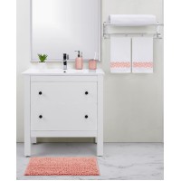 Seventh Studio Dotted Peach 5-Piece Bath Set Bedding, Coral